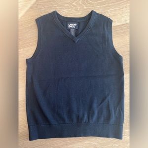 Lands' End School Uniform Kids Cotton Modal Fine Gauge Sweater Vest